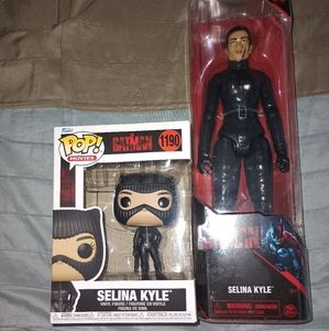 12 inch Selina Kyle Catwoman and Funko pop